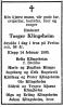 D?dsannonse Stavanger Aftenblad, 29. februar 1960
